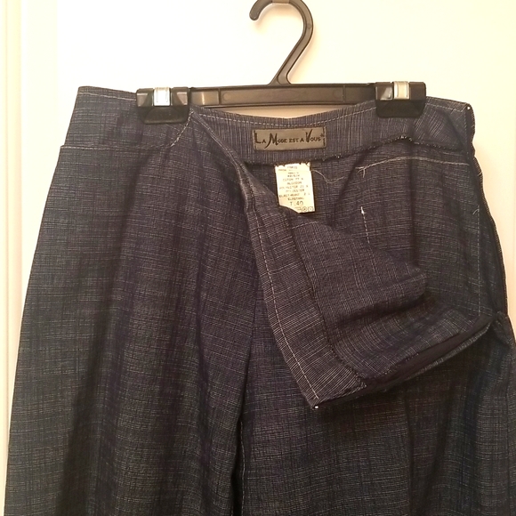 La Mode Est A Vous Denim/Jeans Gaucho/Culottes Wide leg Size US 30 or EU 40 - Picture 4 of 10
